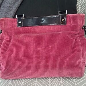 Kate Spade Pink Corduroy Satchel EUC